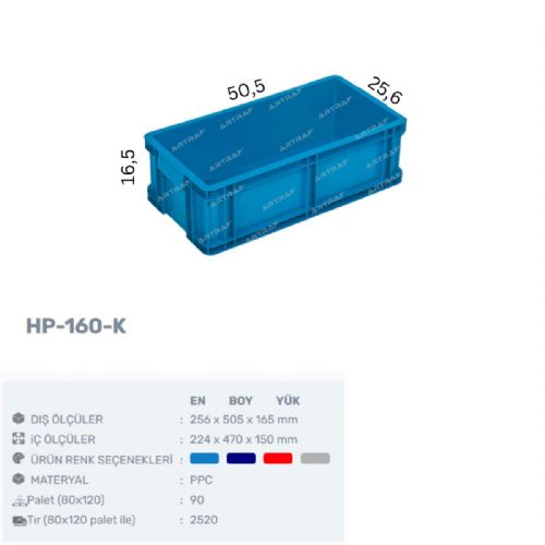  HP-160-K - PLASTİK KASA