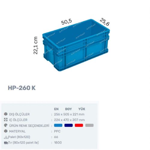  HP-260-K - PLASTİK KASA