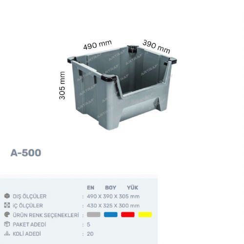 A-500 - PLASTİK AVADANLIK KUTUSU