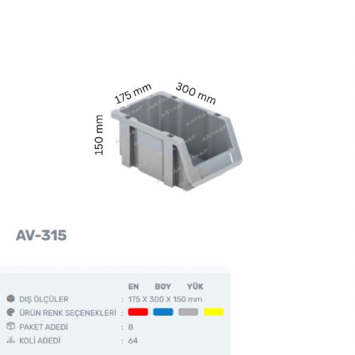AV-315 - PLASTİK AVADANLIK KUTUSU