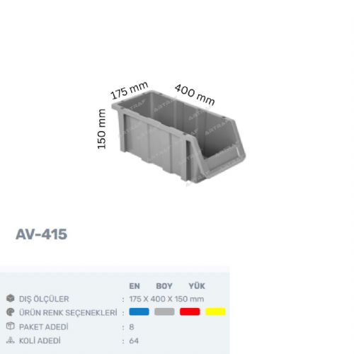 AV-415 - PLASTİK AVADANLIK KUTUSU