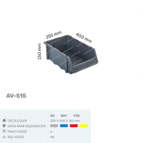 AV-515 - PLASTİK AVADANLIK KUTUSU