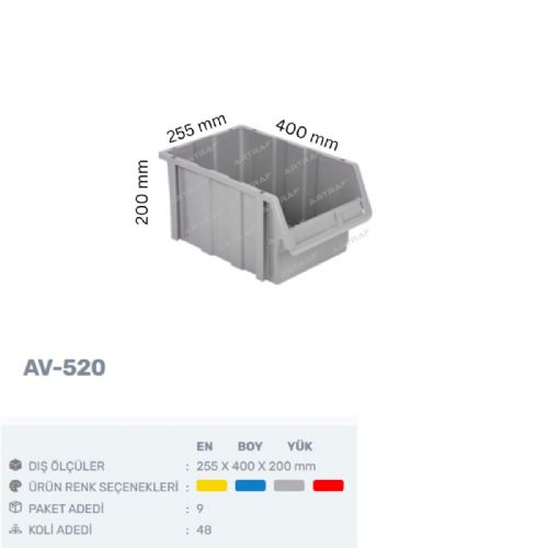 AV-520 - PLASTİK AVADANLIK KUTUSU