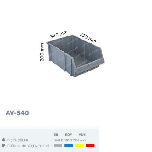 AV-540 - PLASTİK AVADANLIK KUTUSU