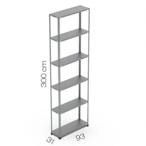 ÇELİK RAF - 31x93 3 Metrelik Üniteler
