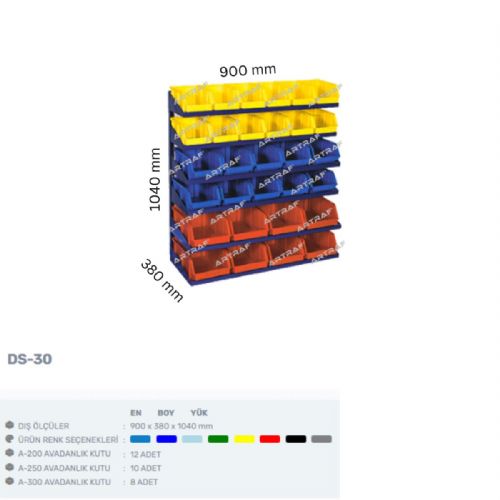 DS-30 - TEK YÖNLÜ AVADANLIK STANDI