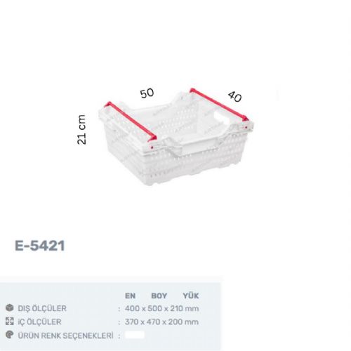E-5421 – PLASTİK DELİKLİ KASA