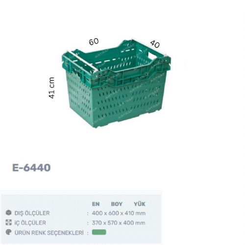 E-6440 – PLASTİK DELİKLİ KASA