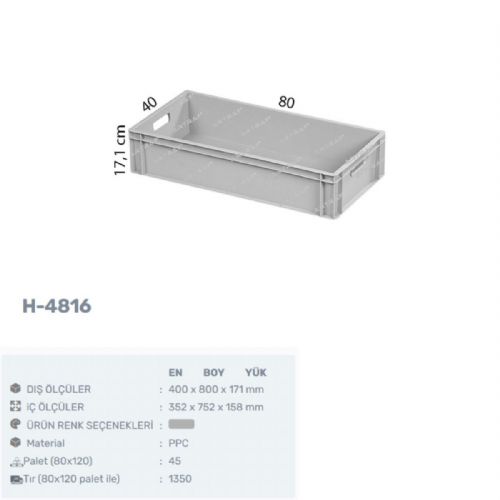 H-4816 - PLASTİK KASA