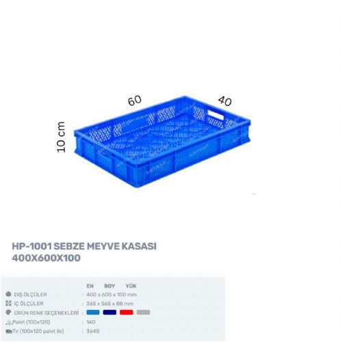 HP-1001 – PLASTİK DELİKLİ KASA