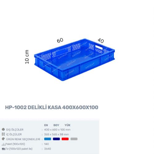HP-1002 – PLASTİK DELİKLİ KASA