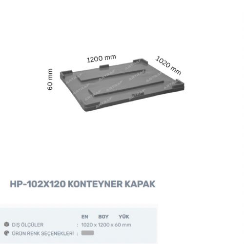 HP-102X120 KONTEYNER KAPAK
