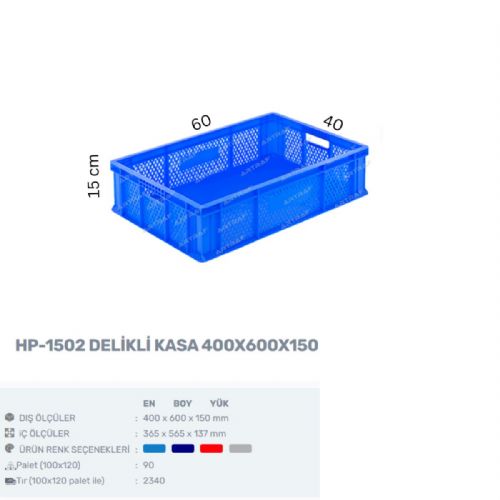 HP-1502 – PLASTİK DELİKLİ KASA