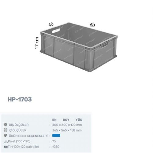 HP-1703 - PLASTİK KASA