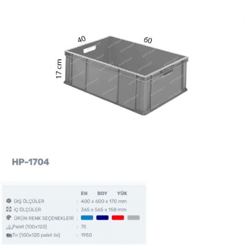 HP-1704 - PLASTİK KASA