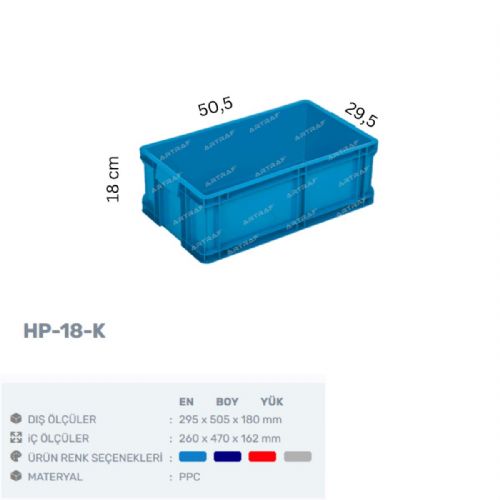 HP-18-K - PLASTİK KASA