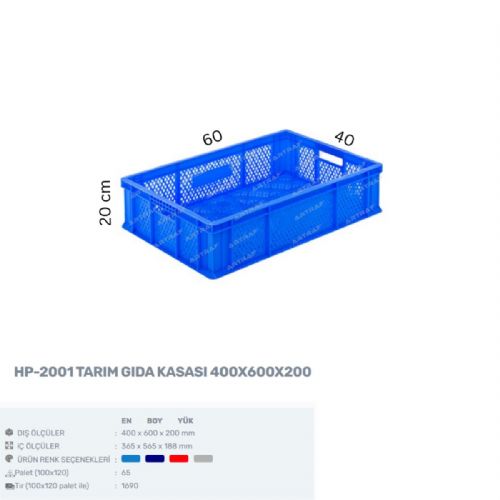 HP-2001 – PLASTİK DELİKLİ KASA