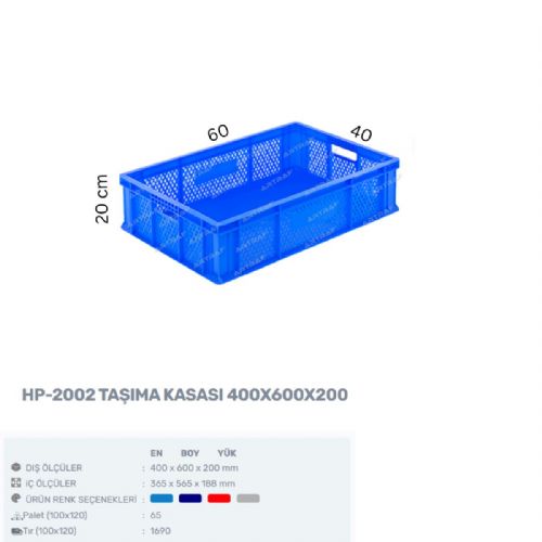 HP-2002 – PLASTİK DELİKLİ KASA