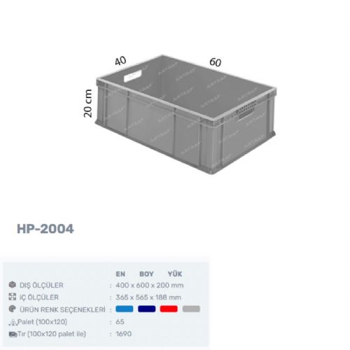 HP-2004 - PLASTİK KASA