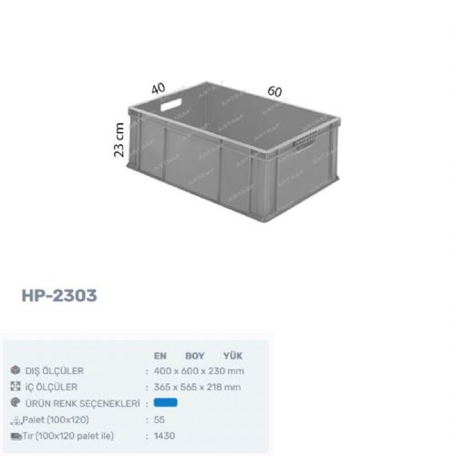 HP-2303 - PLASTİK KASA