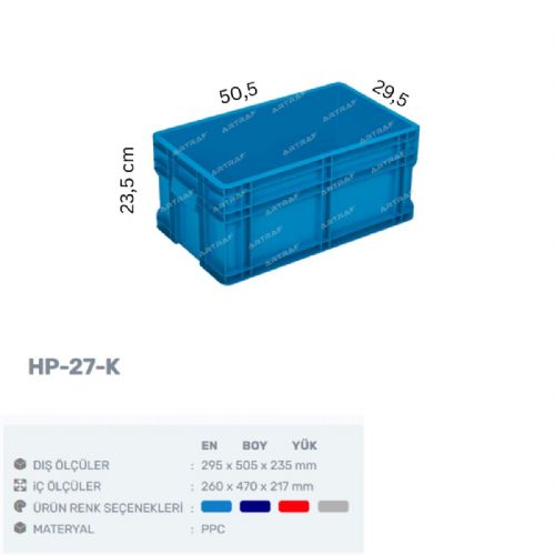 HP-27-K - PLASTİK KASA