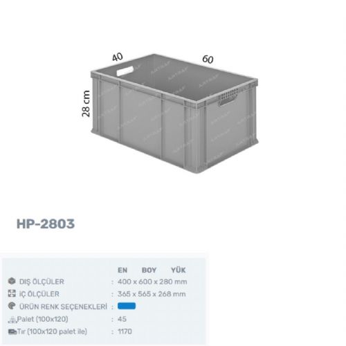 HP-2803 - PLASTİK KASA