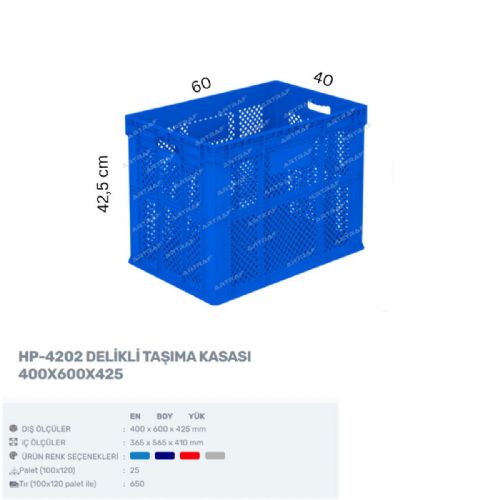 HP-4202 – PLASTİK DELİKLİ KASA