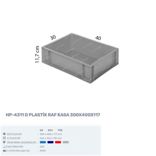 HP-4311-D - PLASTİK KASA 