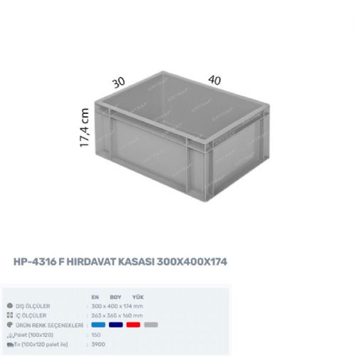 HP-4316-F - PLASTİK KASA 