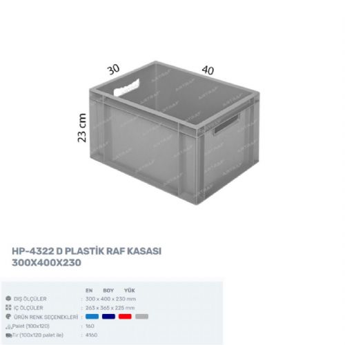 HP-4322-D - PLASTİK KASA 