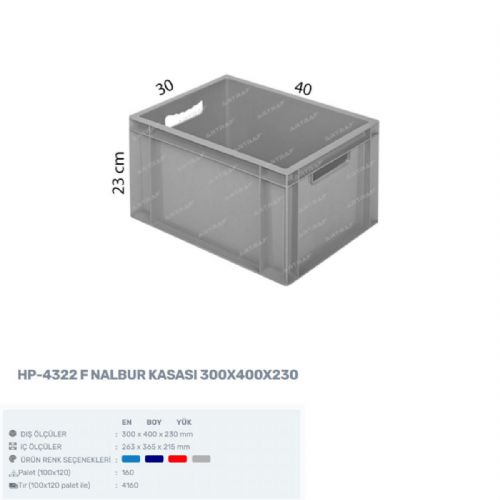HP-4322-F - PLASTİK KASA 
