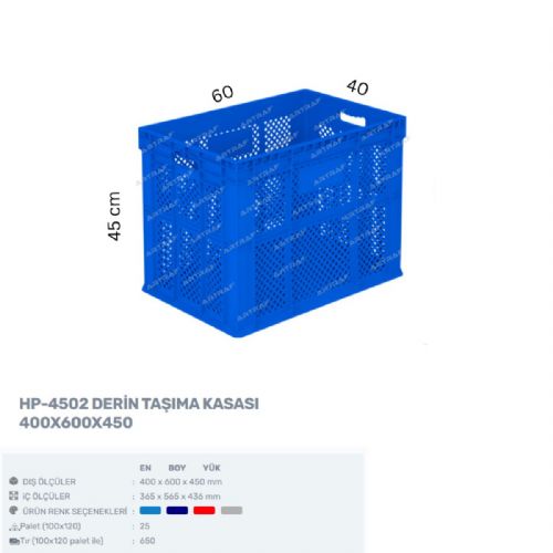 HP-4502 – PLASTİK DELİKLİ KASA