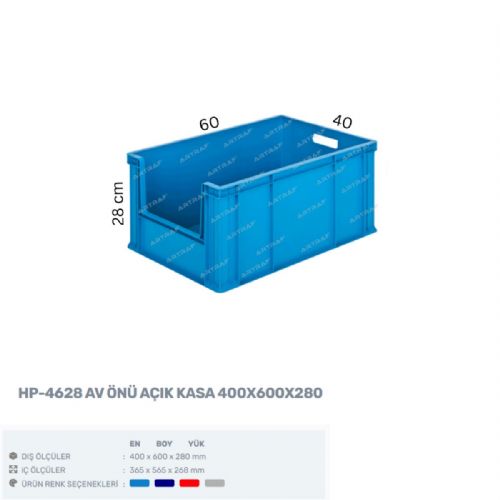 HP-4628-AV - PLASTİK ÖNÜ AÇIK KASA