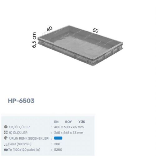 HP-6503 - PLASTİK KASA