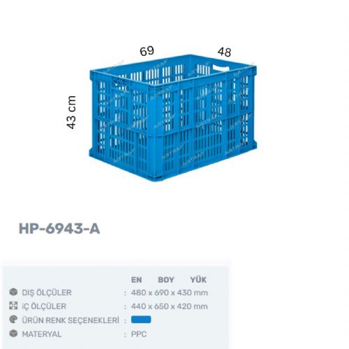 HP-6943 - A PLASTİK KASA