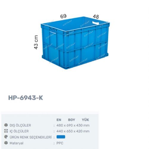 HP-6943 - K PLASTİK KASA