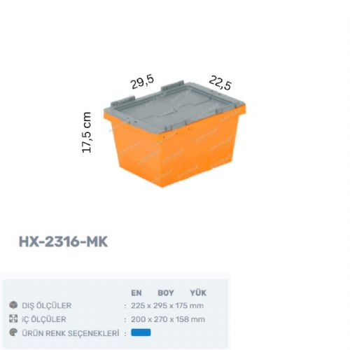 HX-2316 MK KONİK KAPAKLI KASA