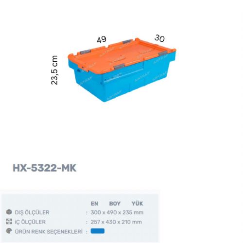 HX-5322 MK KONİK KAPAKLI KASA