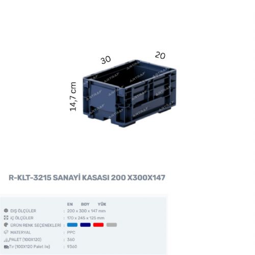 R-KLT-3215 - PLASTİK KASA