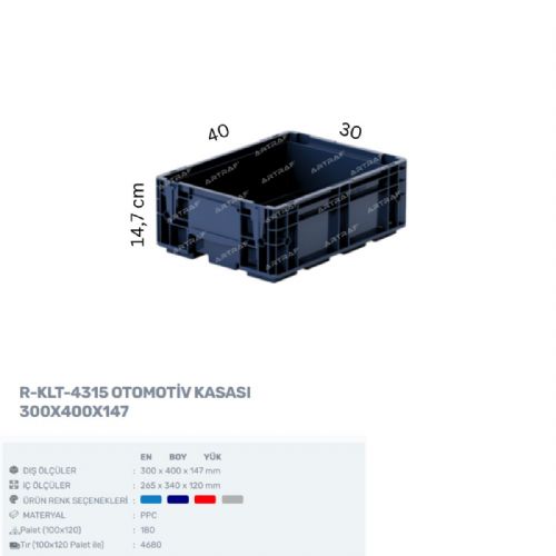 R-KLT-4315 - PLASTİK KASA