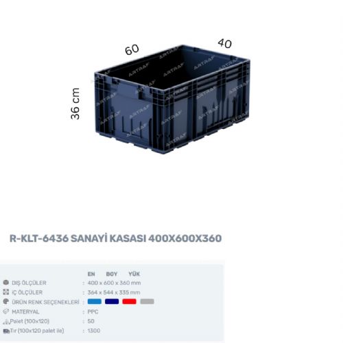 R-KLT-6436 - PLASTİK KASA