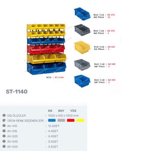 ST-1140 - AVADANLIK SETİ