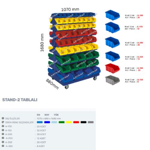 STAND-2 TABLALI - AVADANLIK STANDI