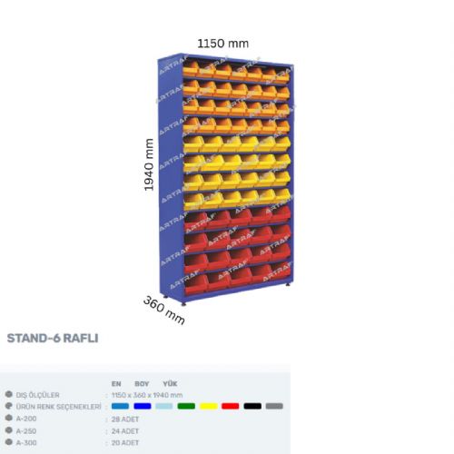 STAND-6 RAFLI - AVADANLIK STANDI